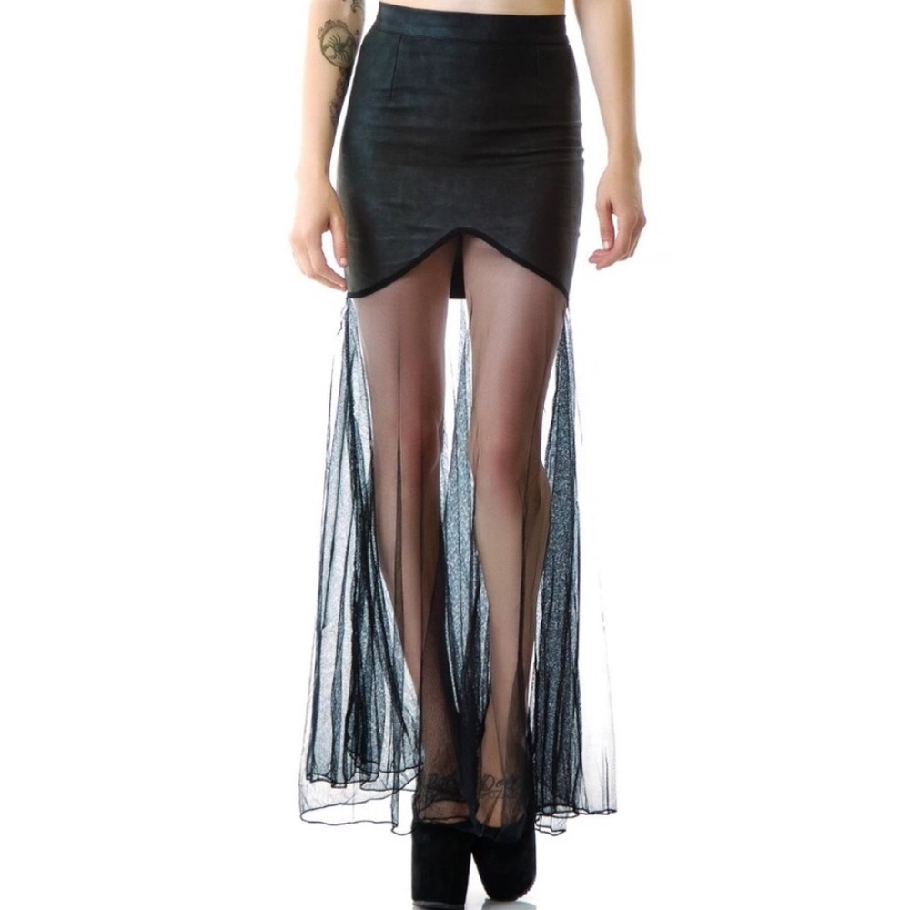 RARE UNIF Grail Mesh Maxi Skirt